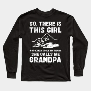 Granddaughter and Grandpa Father's Day Long Sleeve T-Shirt